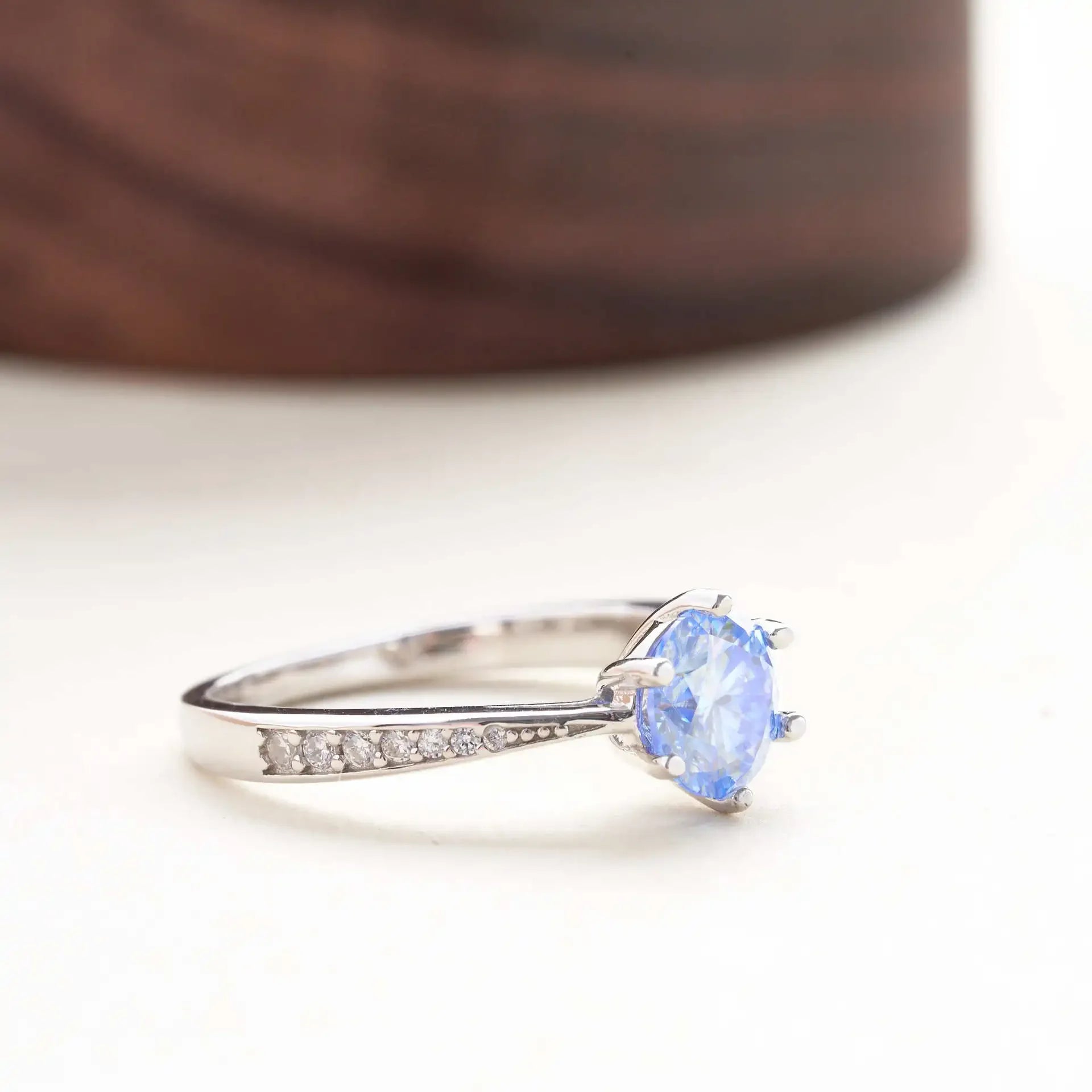 1/2/3 Carat Pink Moissanite Ring – 925 Sterling Silver Diamond-Test Wedding Band