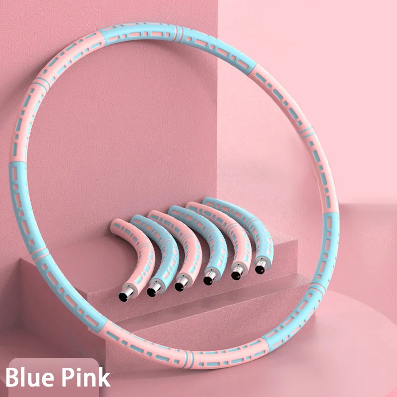Weighted Fitness Yoga Hoop – Slimming Massage Circle for Waist Training & Body Sculpting