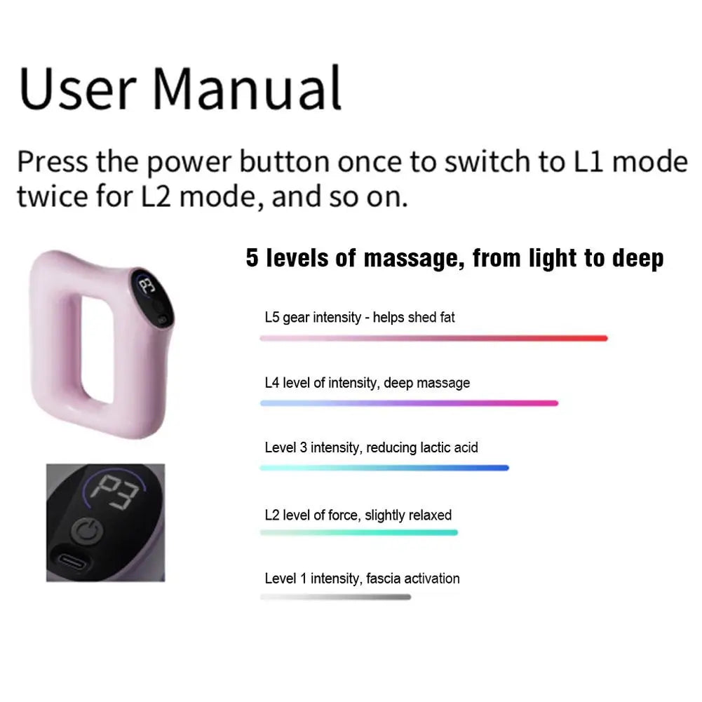 Electric Fascia Ring Vibration Massager for Weight Loss & Body Shaping