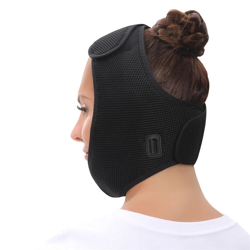 Face Heating Wrap for TMJ Relief – USB Electric Jaw Heating Pad with Adjustable Heat & Timer