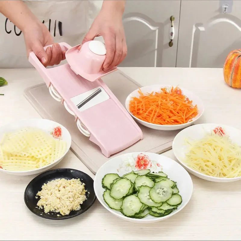 Multifunctional Vegetable Slicer Potato Julienne Grater with Handle