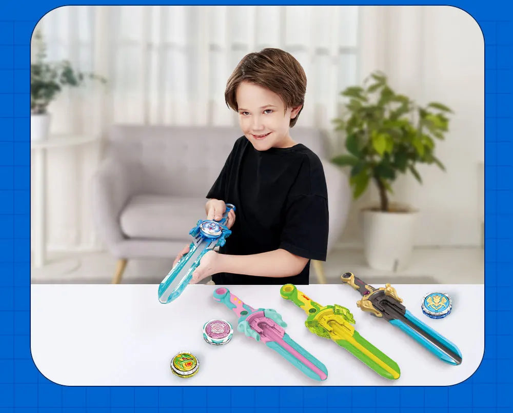 Infinity Nado 6 Power Pack – Metal Spinning Top with Sword Launcher for Kids