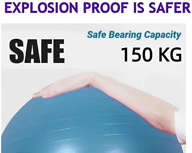 Explosion-Proof Yoga Pilates Exercise Ball – 45CM-95CM Fitness Gym Ball
