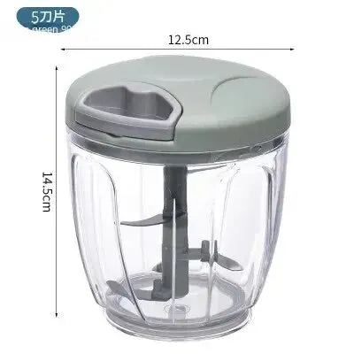 Manual Ginger & Garlic Grinder – Multifunctional Vegetable & Meat Cutter