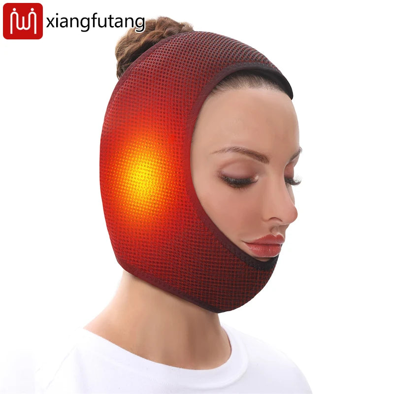 Face Heating Wrap for TMJ Relief – USB Electric Jaw Heating Pad with Adjustable Heat & Timer