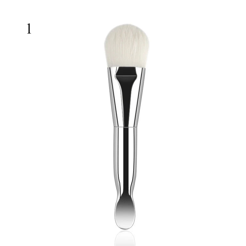 Flat Face Mask Brush – Soft Hair Applicator for Facial Cleansing, Foundation & Concealer
