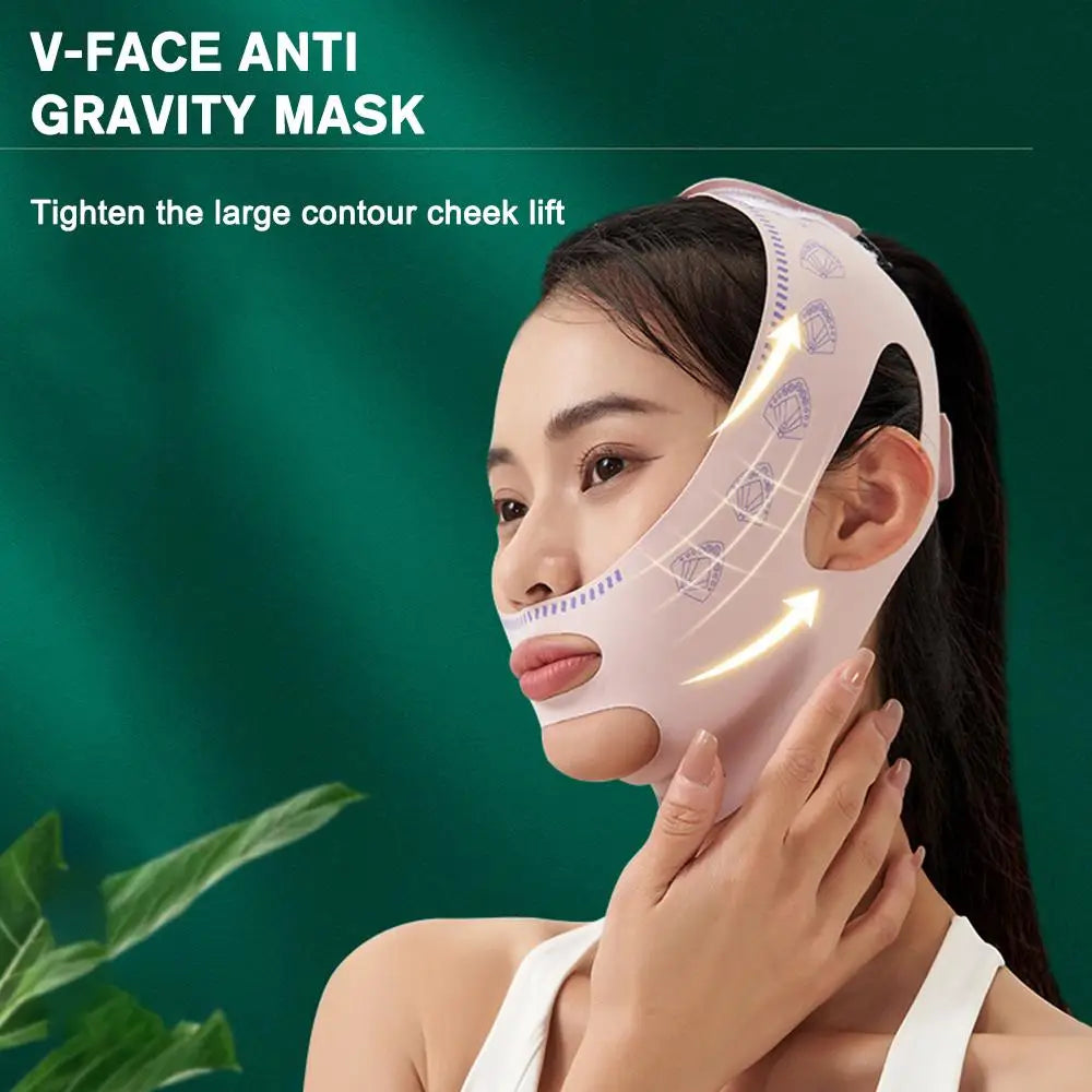 V Line Face Lifting Mask – Chin & Cheek Slimming Bandage for Anti-Wrinkle & Firming