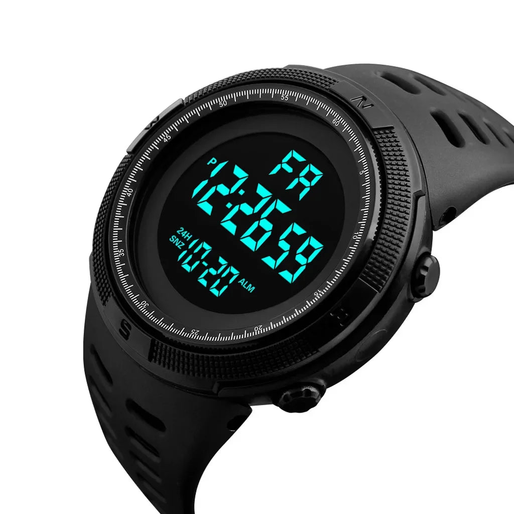 YIKAZE Y01 Military Digital Sports Watch – Waterproof Multifunction Men’s Electronic Wristwatch