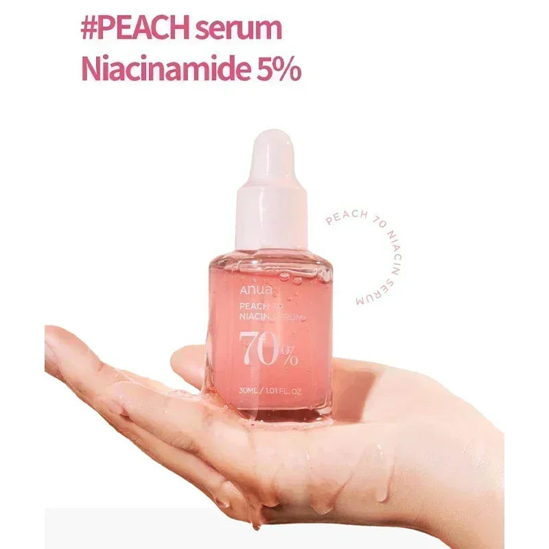 Anua Peach 70 Niacinamide Serum 30ml – Moisturizing, Brightening & Daily Korean Skincare