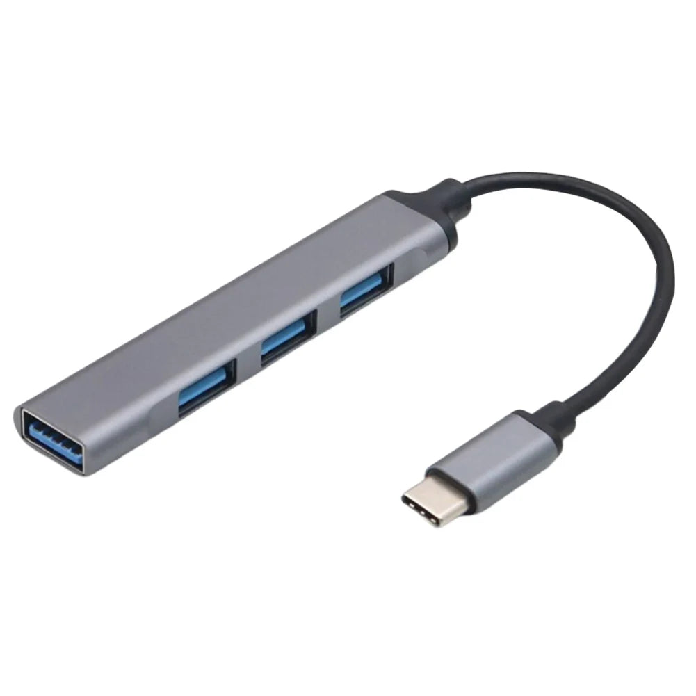 4-in-1 USB 3.0 Hub Adapter USB-C to Multiple USB Port Expander
