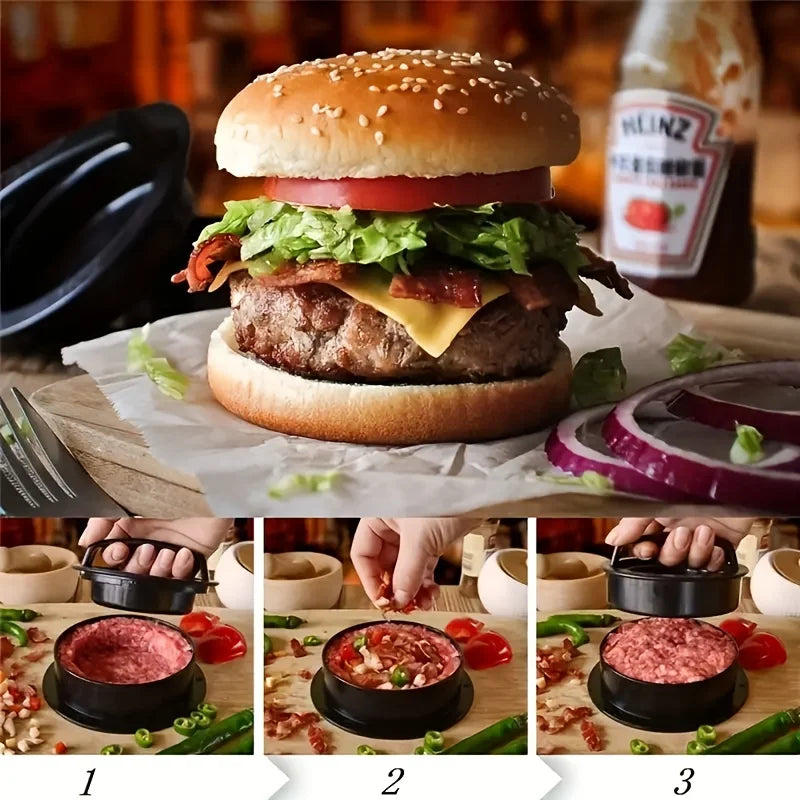 Non-Stick Hamburger & Meat Pie Mold Set for RV Kitchen – Multi-Purpose Cooking Tool