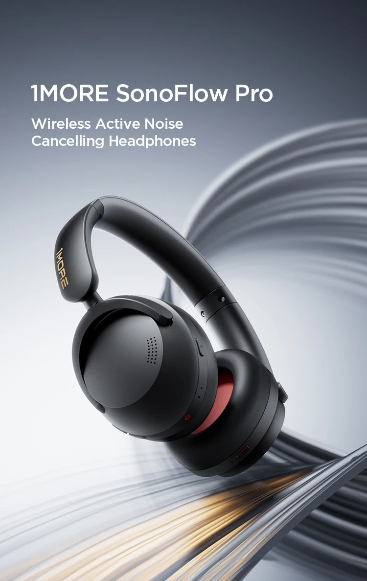 1MORE SonoFlow Pro Hi-Res ANC Bluetooth Headphones – Flash-Sale Wireless Over-Ear Headset