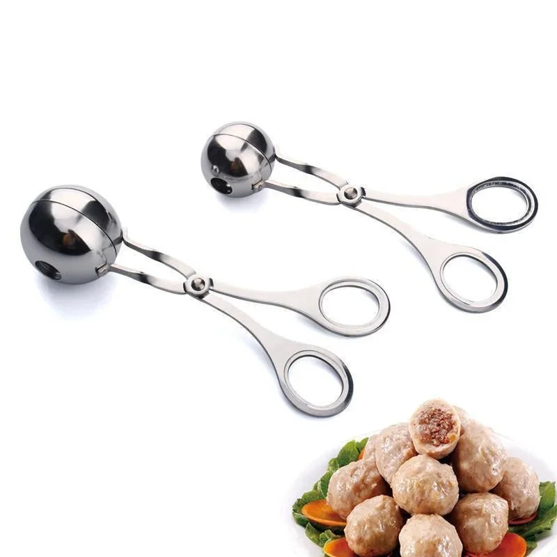 Stainless Steel Meatball & Rice Ball Maker – Non-Stick Shaper