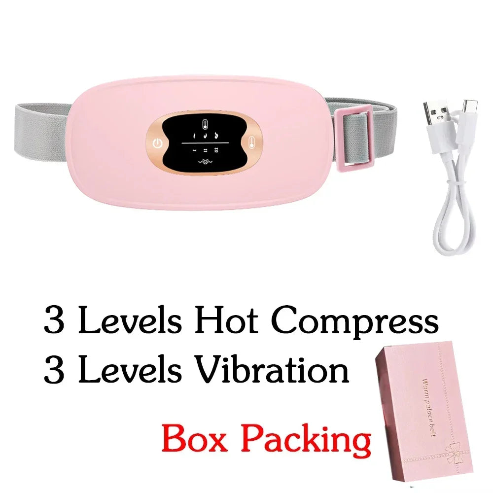 Rechargeable Heated Menstrual Waist Massager for Women