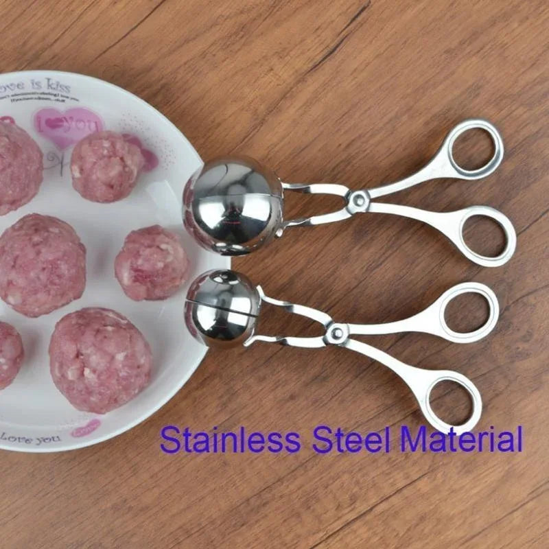 Stainless Steel Meatball & Rice Ball Maker – Non-Stick Shaper