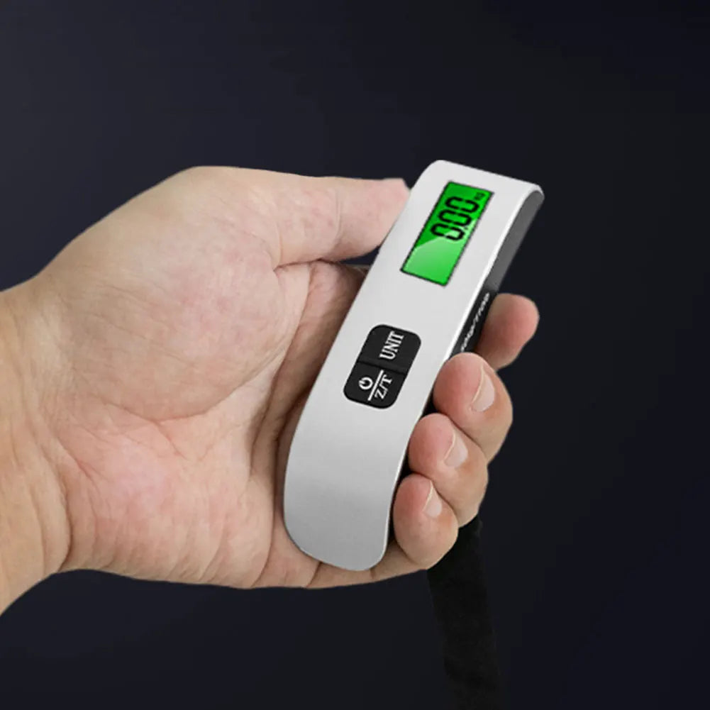 50kg/110lb Portable Digital Luggage Weight Scale LCD Display Electronic Hanging Suitcase Travel Weighs Portable Scale