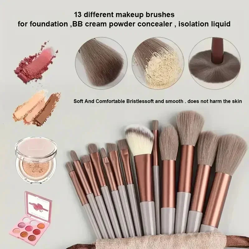 Professional Makeup Brush Set – Soft Fluffy Cosmetic Brushes for Foundation, Powder & Eyeshadow