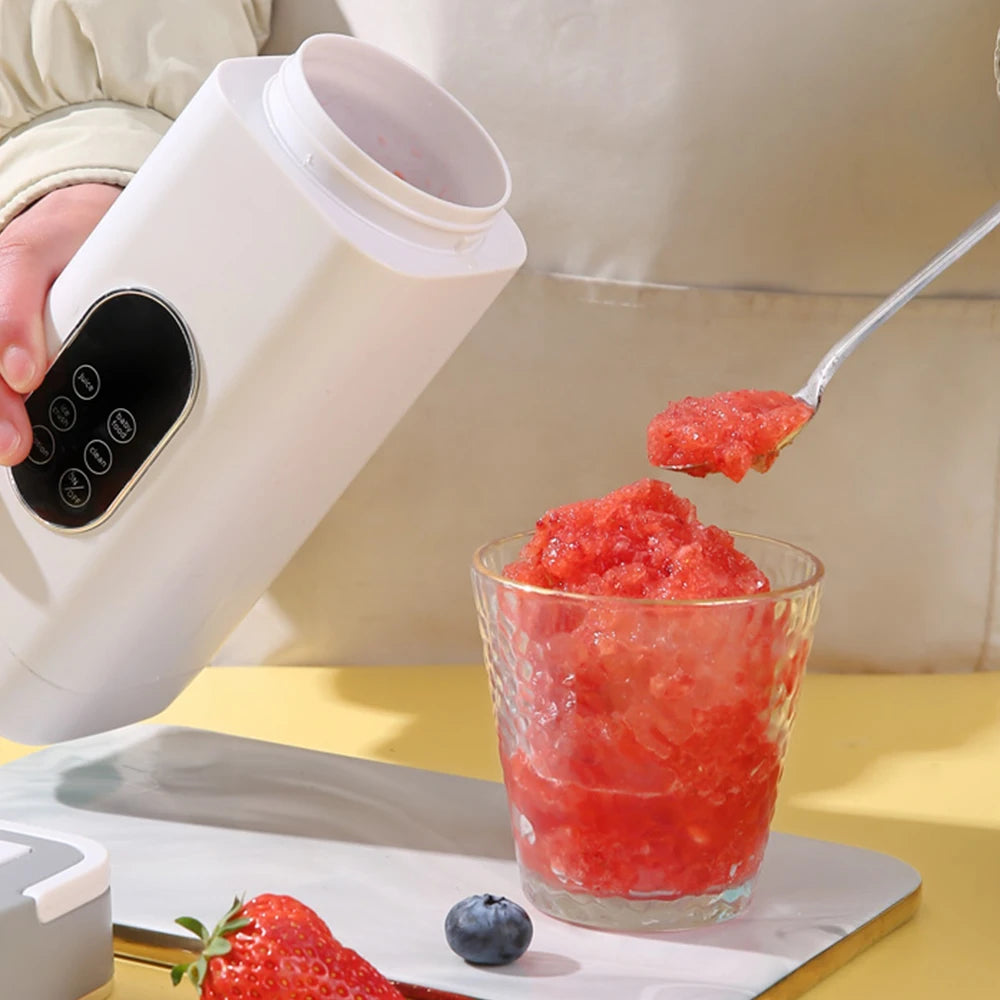 6-Blade Portable Electric Juicer Cup USB Rechargeable Personal Blender