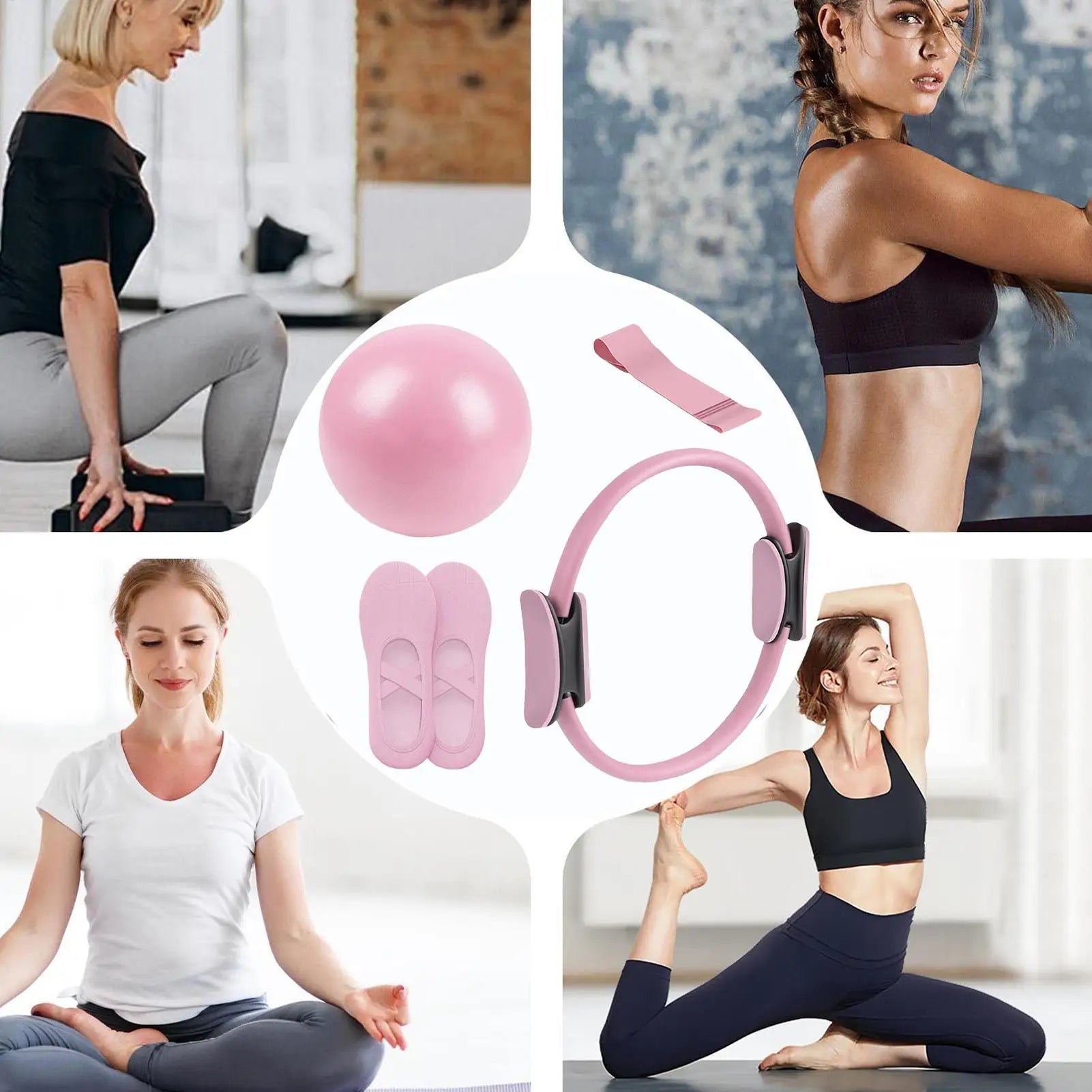 Pilates Ball & Ring Set Fitness Equipment for Pregnancy & Postpartum
