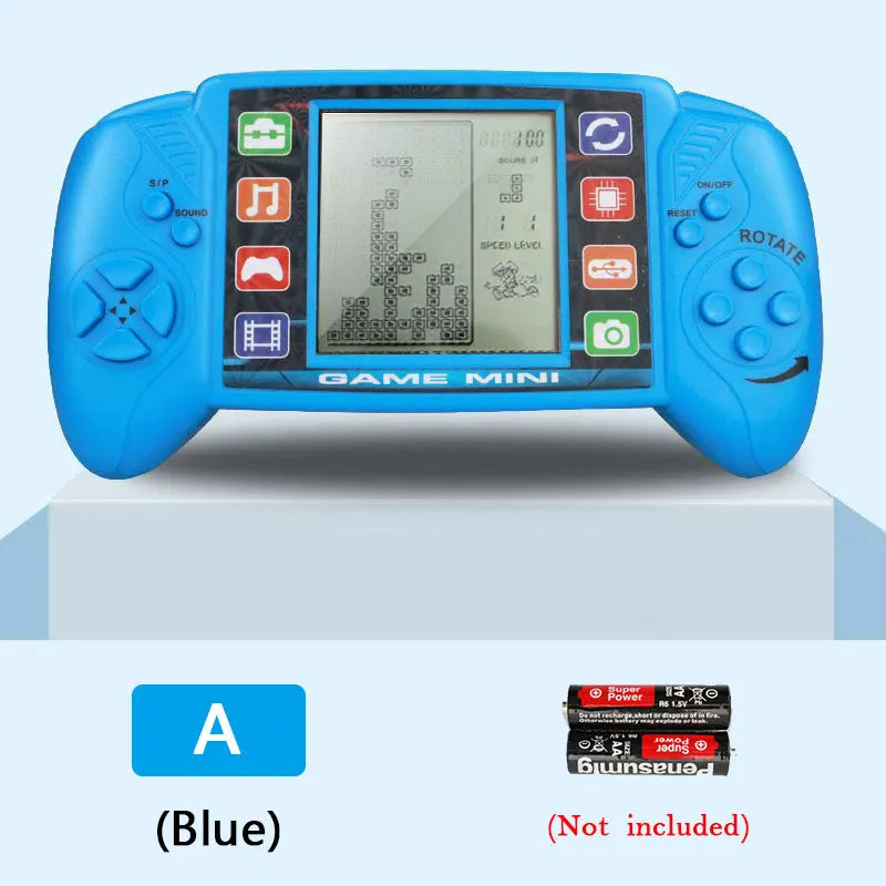 3.5" Pocket Handheld Game Console – Classic Retro Tetris Game Player for Kids