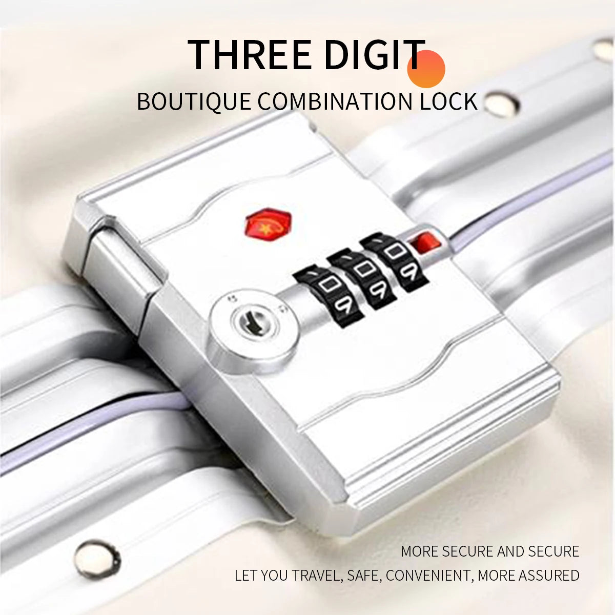 Aluminum Frame Rolling Luggage – 20/24/26/28 Inch USB Travel Suitcase with Combination Lock