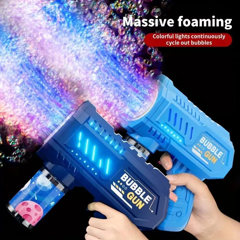 Rocket Bubble Gun – Fully Automatic Bubble Machine for Kids Outdoor Fun