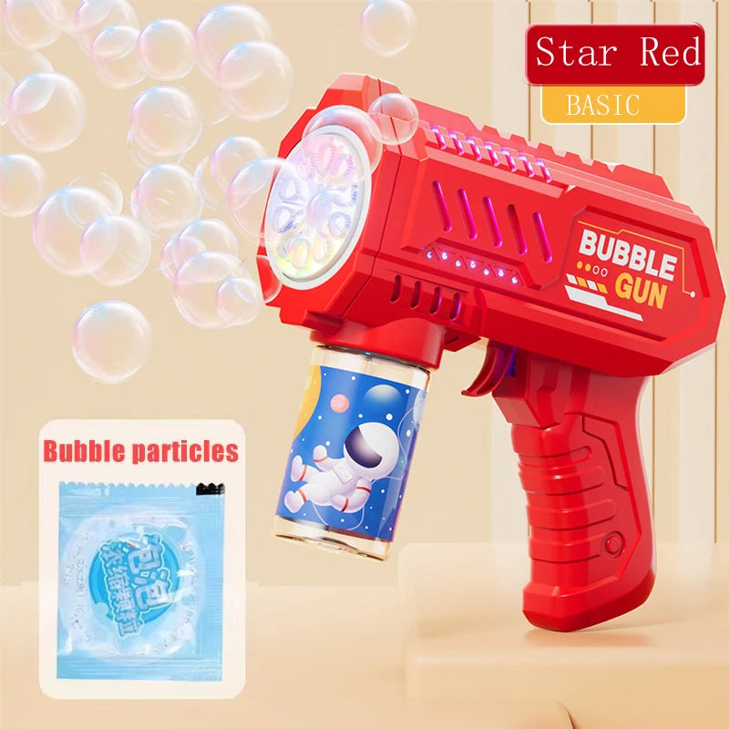 Rocket Bubble Gun – Fully Automatic Bubble Machine for Kids Outdoor Fun