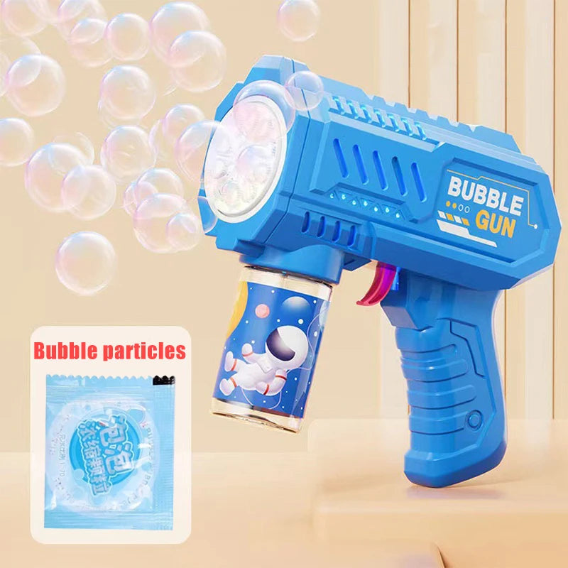 Rocket Bubble Gun – Fully Automatic Bubble Machine for Kids Outdoor Fun