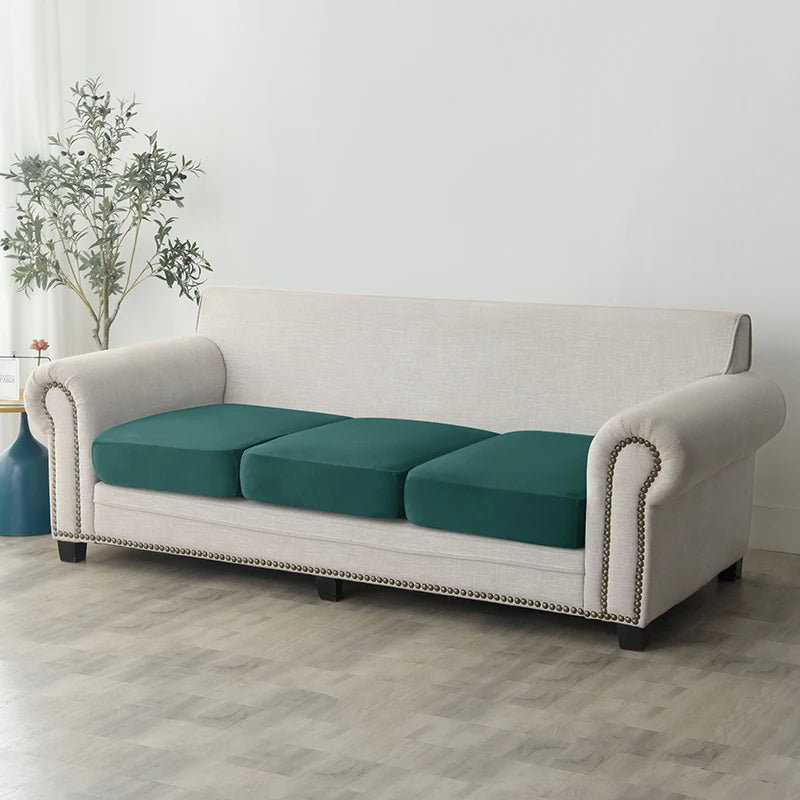 Plush Elastic Sofa Slipcover – Anti-Slip Couch Cover for Home & Office