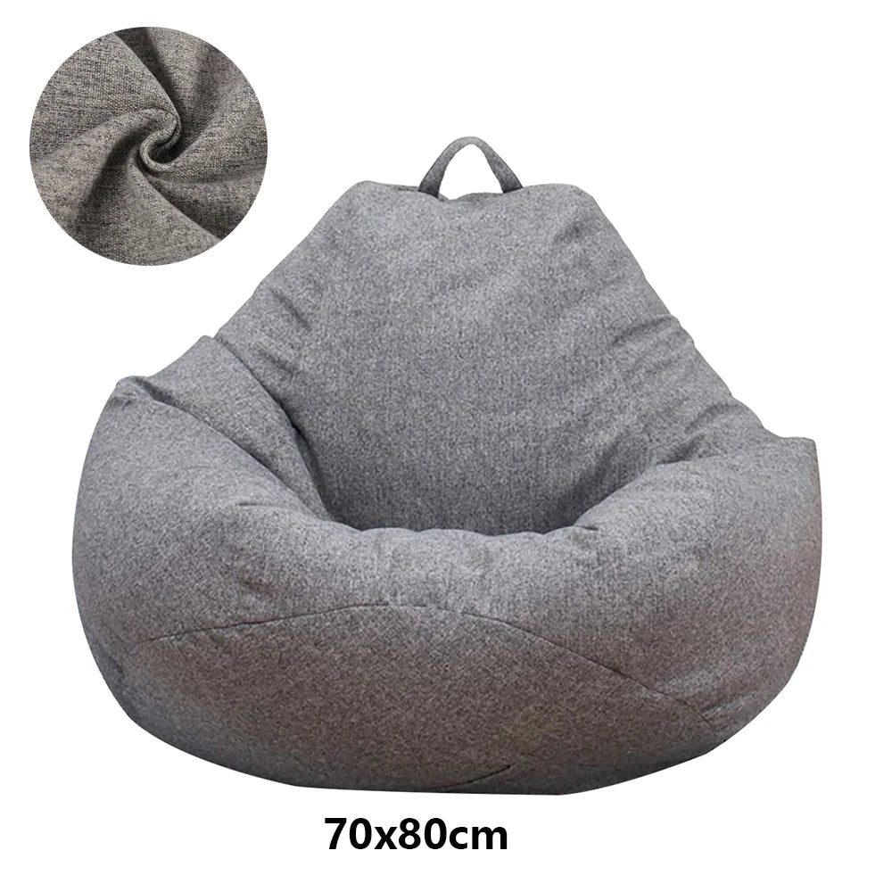 Lazy Sofa Cover – Large Bean Bag Cover Without Filler for Adults | Soft Tatami Lounger Seat Cover for Bedroom & Living Room