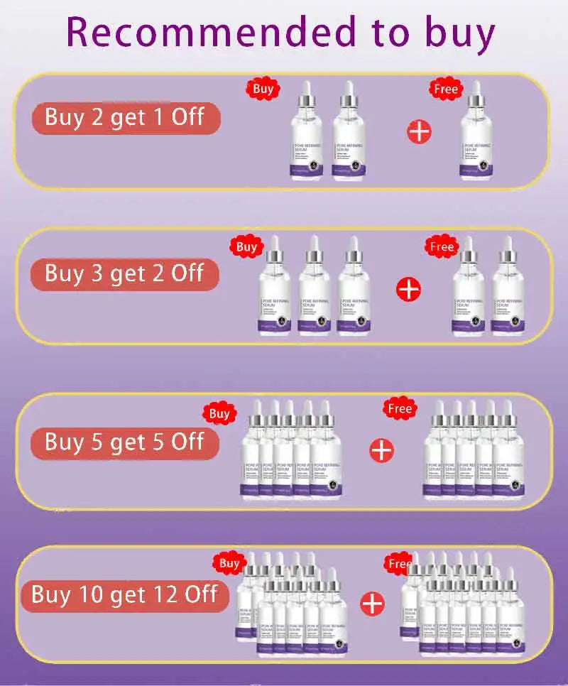 Pore Shrinking Serum – Facial Pore Minimizing & Tightening Essence for Smooth, Firm Skin