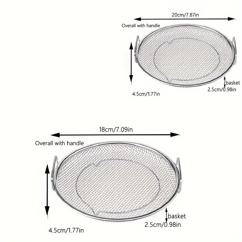 Stainless Steel Mesh Strainer Basket – Reusable Kitchen Filter Tray