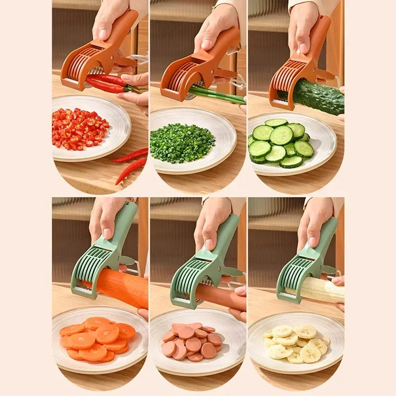 HooFun Multi-Functional Stainless Steel Vegetable & Fruit Slicer