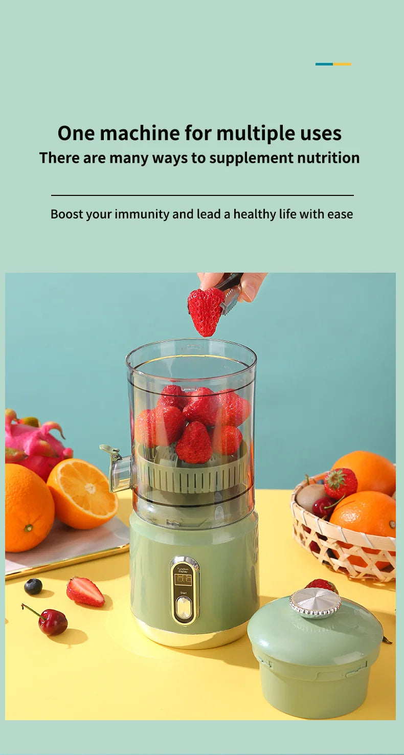 2025 Wireless Portable Juicer 600ml USB Rechargeable Smoothie Blender