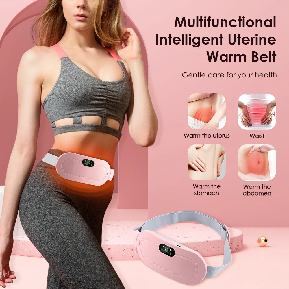 Rechargeable Heated Menstrual Waist Massager for Women