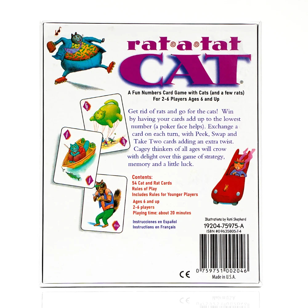 Rat-a-Tat Cat Card Game – Fun Family Number Memory Game for Kids Ages 6+