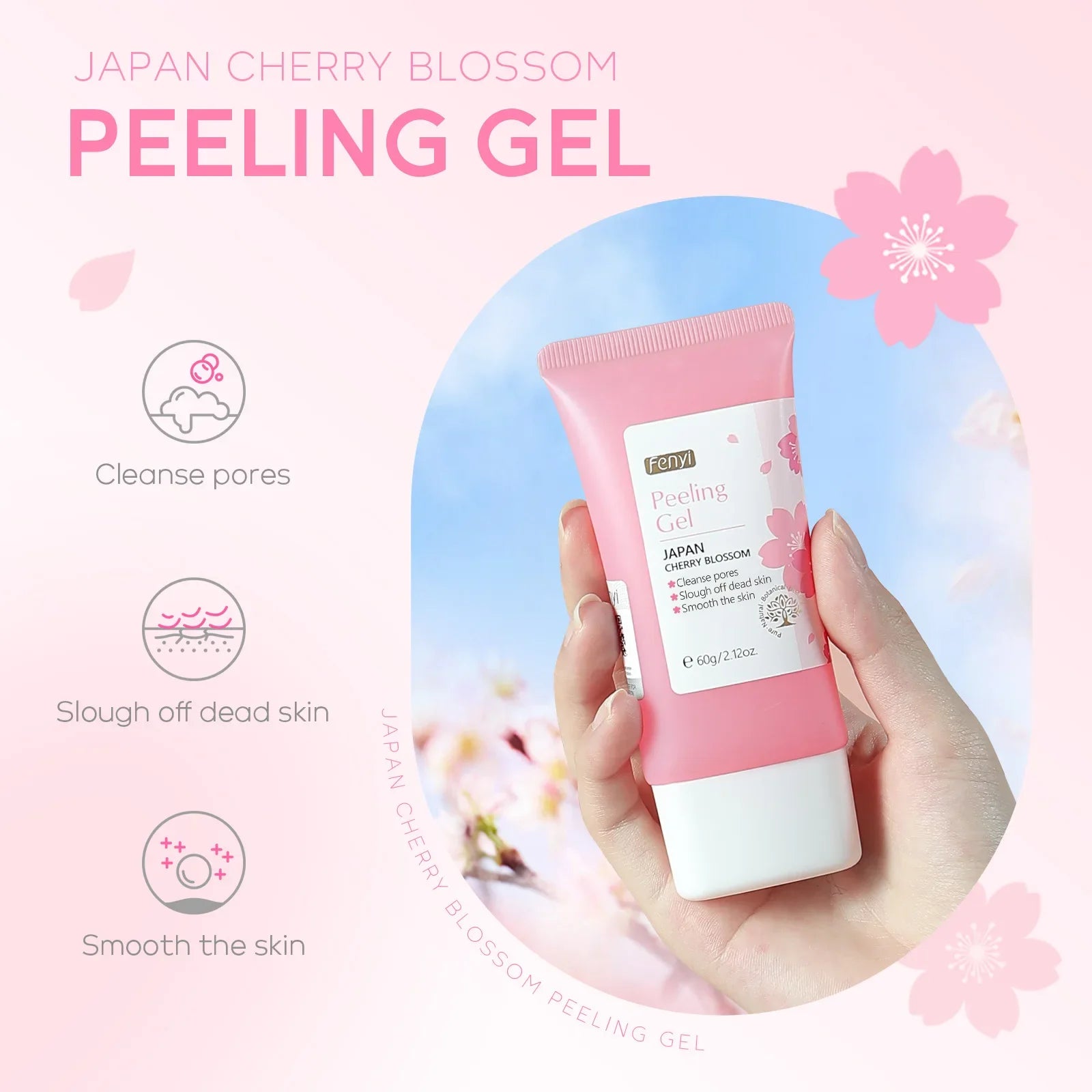 LAIKOU Face  Deep Cleaning Exfoliating Gel Skin Care Whitening Moisturizer Repair Facial Scrub Skin Care 60g
