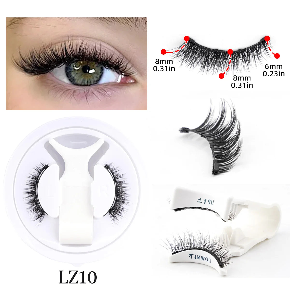 LashLuxe™ – Reusable Magnetic Mink Lashes & Tweezers Set for Effortless Glam