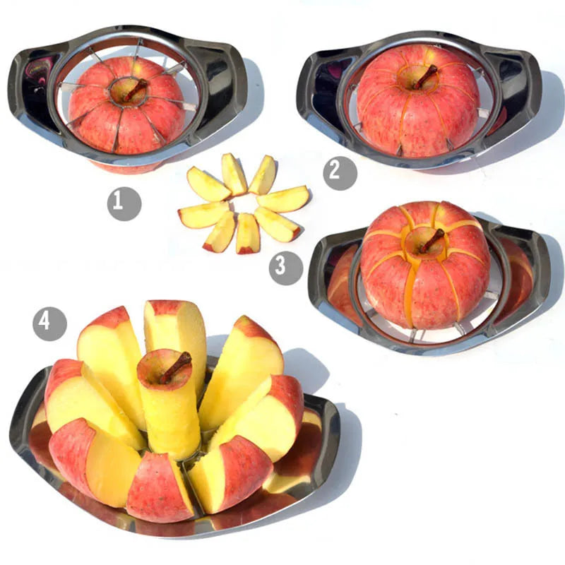 Stainless Steel Apple Cutter & Fruit Slicer – Kitchen Gadget