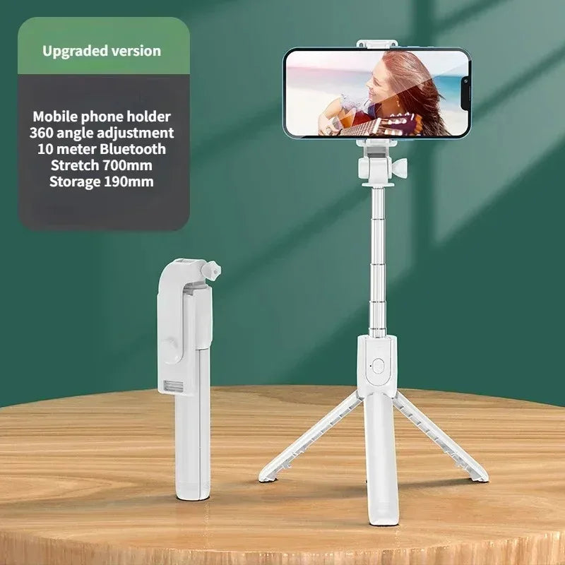 Wireless Selfie Stick Tripod with LED Light & Bluetooth Remote – Extendable Phone Stand for iPhone, Android & TikTok Live Streaming