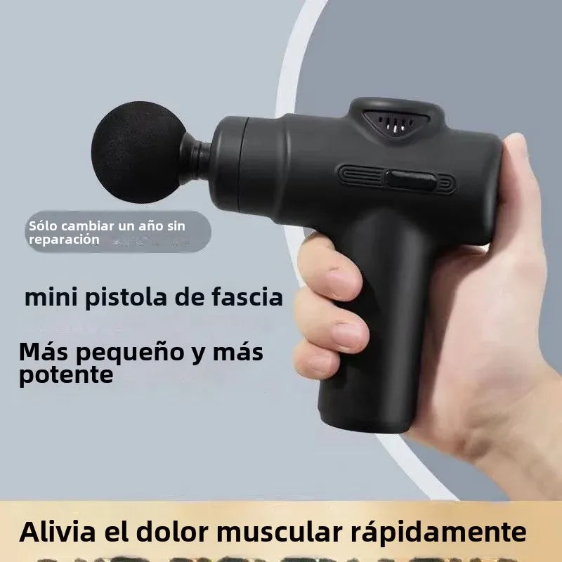 Mini  USB Electric Massage Gun Deep Tissue Facial Massgaer 8 Heads Arms Back Leg Muscle Relaxing For Body Back Arm Sport Fitness
