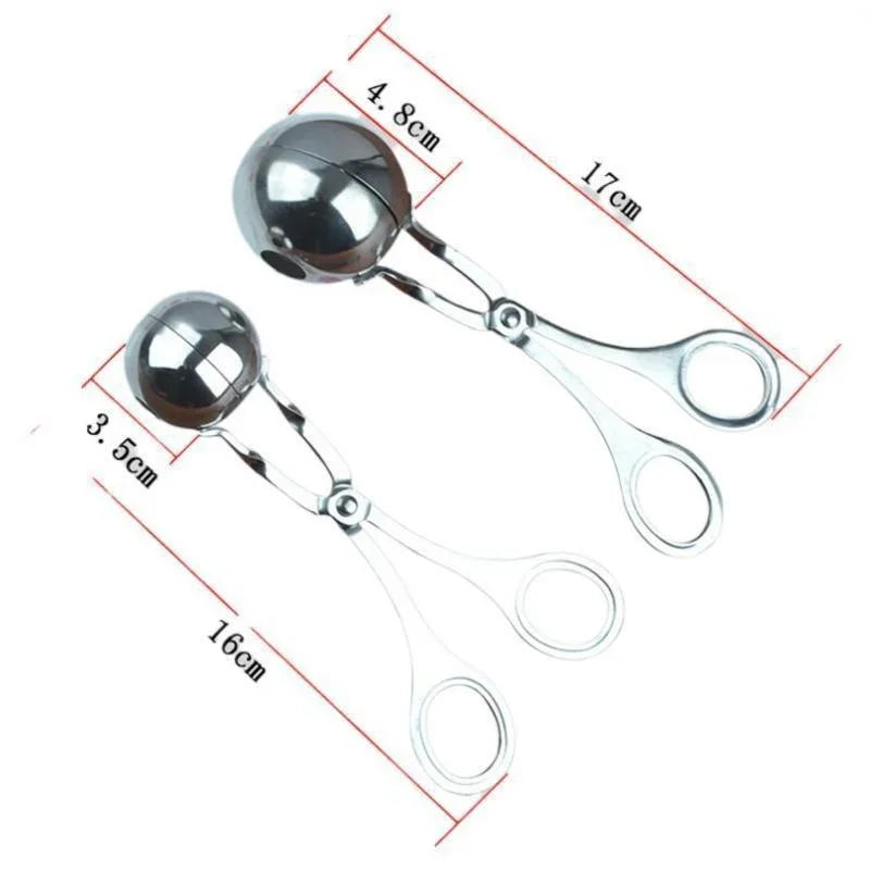 Stainless Steel Meatball & Rice Ball Maker – Non-Stick Shaper