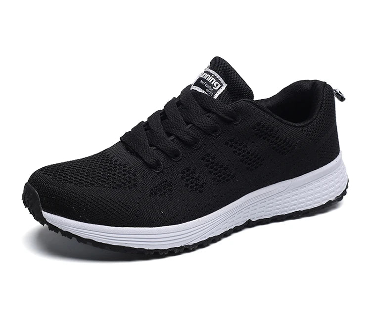 2025 Women’s Breathable Mesh Sneakers – Fashionable Lace-Up Trainers for Comfort & Style