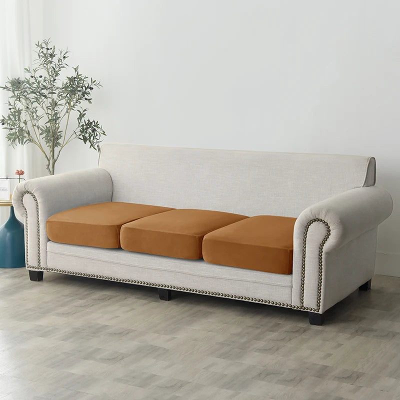 Plush Elastic Sofa Slipcover – Anti-Slip Couch Cover for Home & Office
