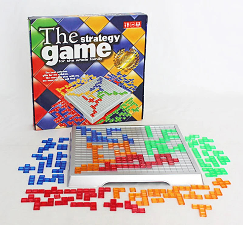 Novelty Puzzle Chess & Blokus Game – Fun Strategy Board for Kids & Family