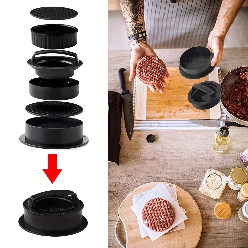 Non-Stick Hamburger & Meat Pie Mold Set for RV Kitchen – Multi-Purpose Cooking Tool