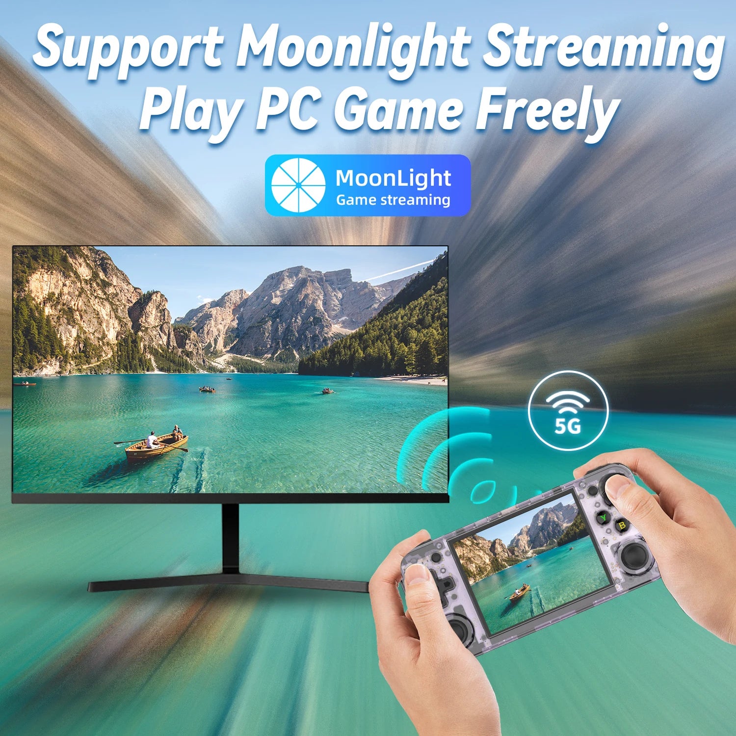 ANBERNIC RG35XXH Handheld Game Console – 3.5'' IPS Retro Gaming with HDMI Output