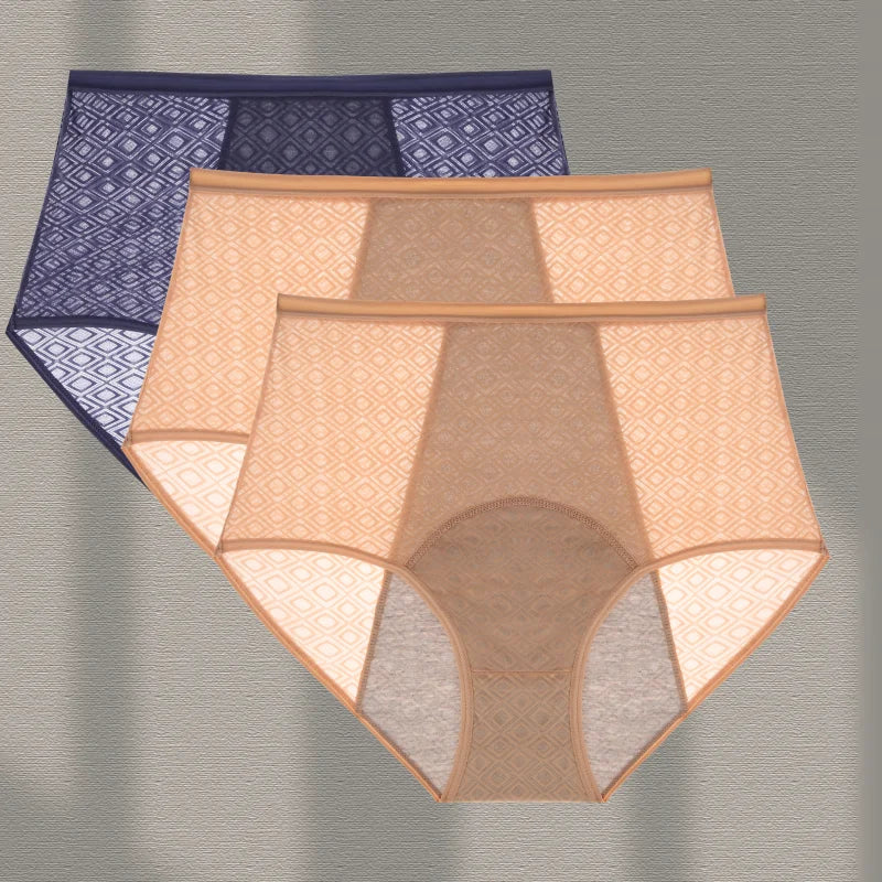 3Pcs Women's Menstrual Panties New XS-XL Size Seamlessn ylon Female Underwear Breath able Incontinence Leak Proof Lingerie