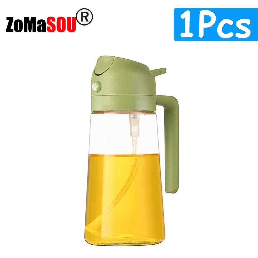 2-in-1 Oil Sprayer & Pourer Bottle for Cooking and BBQ