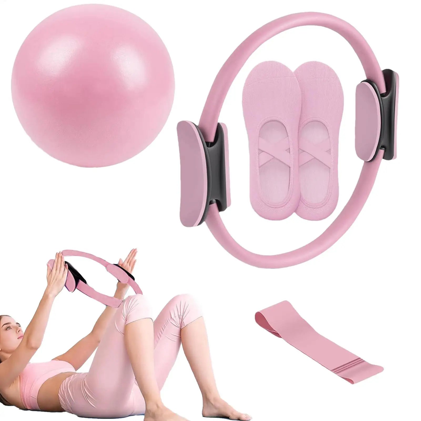 Pilates Ball & Ring Set Fitness Equipment for Pregnancy & Postpartum